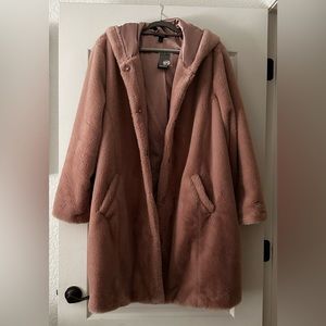 Torrid Faux Fur Coat with Hood